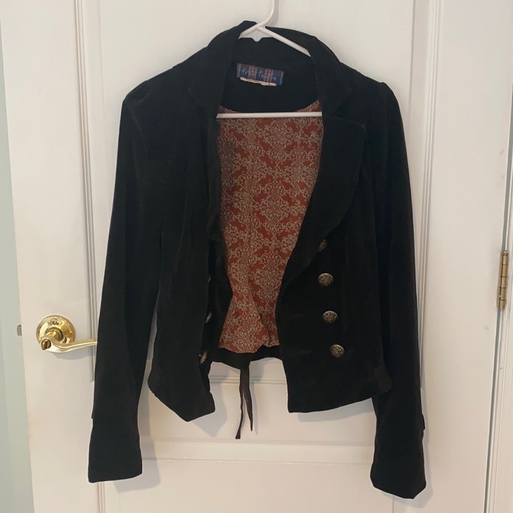 Free People Velvet Jacket (size 4)